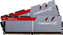 G.skill זיכרון G.Skill Trident Z DDR4 32GB (2x16GB) 3200 CL16 בצבע כסוף ואדום