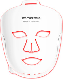 IBORRIA מסכת לד לטיפול פנים IBORRIA M5 Liquid Silicone LED Face Mask בצבע לבן