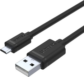 UNITEK כבל טעינה USB 2.0 ל-Micro USB באורך 1 מטר UNITEK בצבע שחור