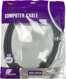 Protec PROTEC DM295 - כבל USB-C זכר-זכר באורך 3 מטר 240 וואט