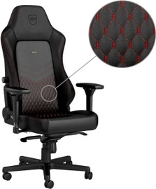 Noblechairs Noblechairs HERO Real Leather Gaming Chair Black/Red עור אמיתי NBL-HRO-RL-BRD