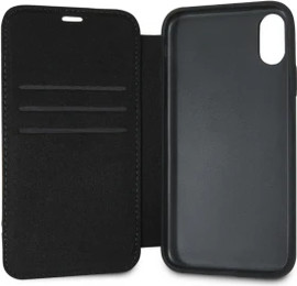 Oem מגן טלפון CG MOBILE IPhone XS MAX MERCEDES עור אמיתי צבע שחור