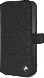 Oem כיסוי עור ספרי BMW Hexagon עבור iPhone XS MAX צבע שחור