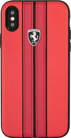 Oem מגן טלפון CG MOBILE IPhone X/XS FERRARI PU בצבע אדום
