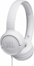 JBL אוזניות חוטיות JBL Tune 500 בצבע לבן