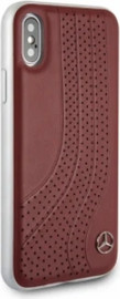 Oem CG MOBILE כיסוי קשיח מעור לאייפון X/XS בצבע חום מרצדס רשמי MEHCPXPCSBR