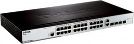 D-Link מתג D-LINK 24 פורטים DES-3200-28P בצבע שחור