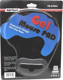 Gold Touch משטח ג'ל ארגונומי לעכבר GOLD TOUCH GEL E-PAD-G