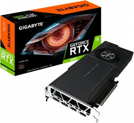 Gigabyte כרטיס מסך Gigabyte RTX 3090 GV-N3090TURBO-24GD צבע שחור