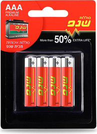 ינשוף מרקט מארז 4 סוללות AAA אלקליין שנפ