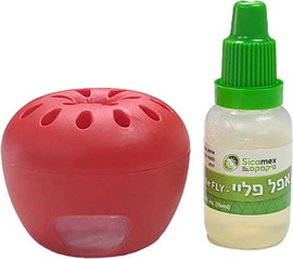 ינשוף מרקט אפל פליי Apple Fly - מלכודת ללכידת זבוב הפירות וברחשים - ללא רעלים