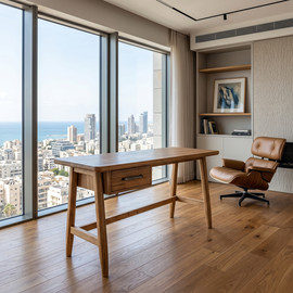 קאנטרי שיק שולחן עבודה מעץ מקולקציית מטרו מבית קאנטרי שיק