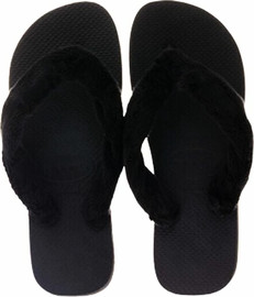 HAVAIANAS כפכפי טופ פלאפי שחור - top fluffy