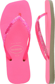HAVAIANAS כפכפי סקוור גליטר – SQUARE GLITTER - ורוד