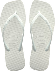 HAVAIANAS כפכפי סלים סקאוור -SLIM SQUARE- לבן