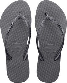 HAVAIANAS כפכפי פלטפורם ספארקל – FLATFORM SPARKLE כסף