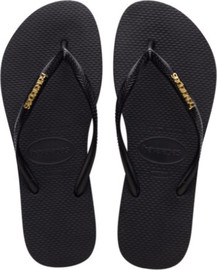 HAVAIANAS כפכפי סלים לוגו – SLIM LOGO METALIC שחור