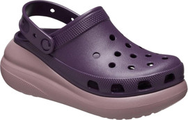 Crocs Crocs Classic Crush Clog - כפכפי פלטפורמה קרוקס קראש לנשים בצבע סגול כהה