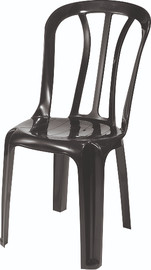 Keter סט 4 כיסאות קלאב שחור