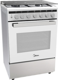 MIDEA תנור משולב 60 ס"מ מידאה דגם 24DMS4G113S נירוסטה+דלת לבנה