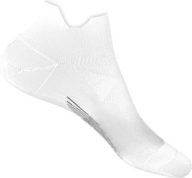 Feetures Ultra Light No Show Tab-גרבי ספורט יוניסקס קצרות צבע לבן