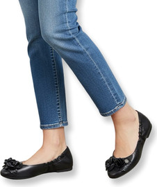 TORY BURCH נעלי בובה שחורות טורי ברץ׳