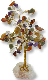 Ronari Home עץ אבני קריסטל משולבים למזל טוב,שפע והגנה