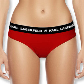 KARL LAGERFELD תחתון היפסטר אדום קרל לגרפלד