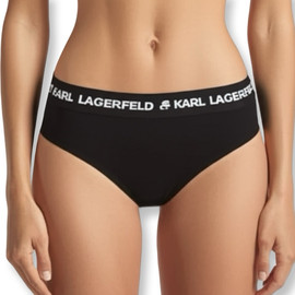 KARL LAGERFELD תחתון היפסטר שחור קרל לגרפלד