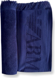 Emporio Armani מגבת לוגו כחולה אימפוריו ארמני