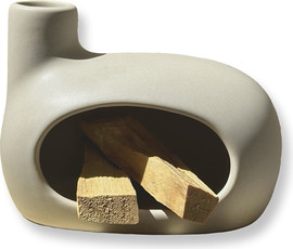 Ronari Home מארז פאלו סנטו ומחזיק פאלו סנטו קמין אפור מעוצב