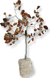 Ronari Home עץ אבני קריסטל קרנליאן לשמחה,תקווה ואנרגיה עוצמתית