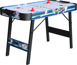 Hili Toys שולחן הוקי אוויר 4 פיט עם רגליים מתקפלות צבע כחול