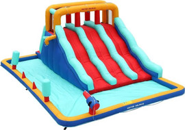 Hili Toys מתנפח מים עם מגלשה תלת מסלולית  מבית Doctor Dolphin