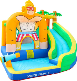 Hili Toys מתנפח מים בינוני גורילה פארק מים מבית DOCTOR DOLPHIN