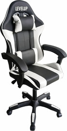 Hili Toys כיסא גיימינג בצבע לבן 7008 מבית LEVEL UP