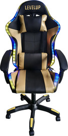 Hili Toys כיסא גיימינג בצבע זהב 7008 מבית LEVEL UP