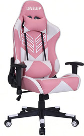 Hili Toys כיסא גיימינג בצבע ורוד 7002 מבית LEVEL UP