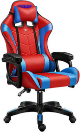 Hili Toys כיסא גיימינג בצבע כחול ואדום 2024 מבית LEVEL UP