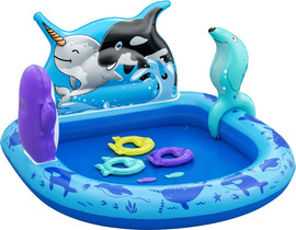 Hili Toys בריכת פעילות מתנפחת ימית לילדים – BESTWAY דגם 53156