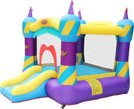 Hili Toys מתקן קפיצה מתנפח קרוסלה עם מגלשה – JUMPER דגם 62129