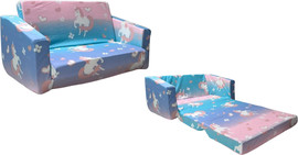 Hili Toys ספה נפתחת לילדים בעיצוב יוניקורן – דגם SAPAB338
