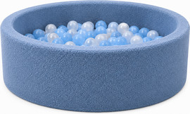 Hili Toys בריכת כדורים פרימיום עם כ-200 כדורים בצבעי כחול – דגם BALLPIT2BLUE