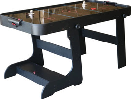 Hili Toys LV5 שולחן הוקי אוויר 5 פיט מתקפל למצב עמידה שחור