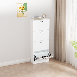 STAR SHOP ארון נעליים בצבע לבן 4 תאים דגם הלן HELEN מבית סטאר שופ STAR SHOP