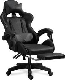 Hypercell כיסא גיימרים אורטופדי עם הדום שחור