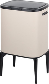 Buona casa פח טאצ’ 33 ליטר מסדרת TOUCH Collection צבע קרם