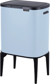Buona casa פח טאצ’ 33 ליטר מסדרת TOUCH Collection תכלת