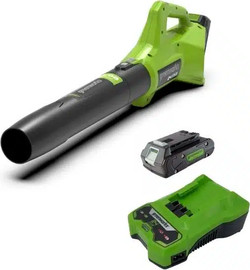 Greenworks מפוח עלים נטען Greenworks 24V GEN 2 – חבילה מלאה כולל סוללה ומטען מהיר