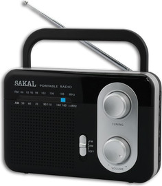 SAKAL רדיו AM/FM מתאים לשימוש גם על ידי סוללות וגם חשמל
